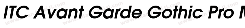 ITC Avant Garde Gothic Pro Medium字体转换